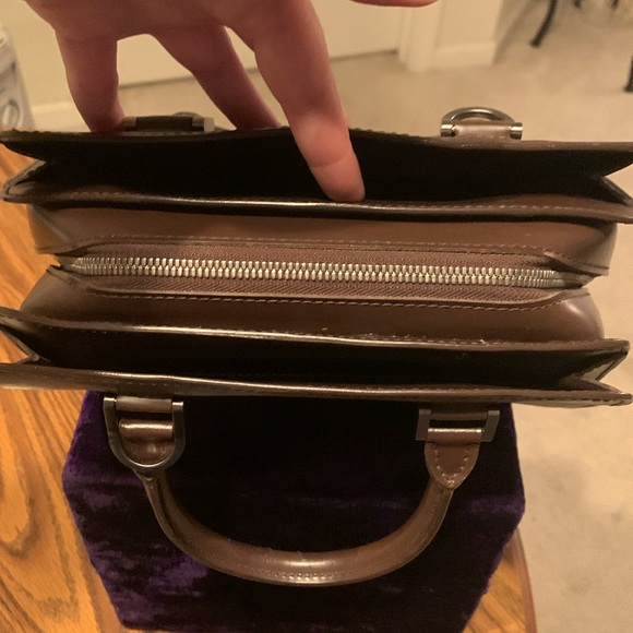 Authentic Louis Vuitton Brown Epi Pont-Neuf Top Handle Bag - Picture 6 of 15